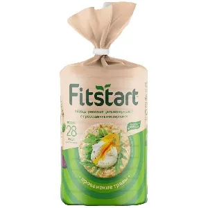 Хлебцы FITSTART рисовые Прованские травы 90г*12