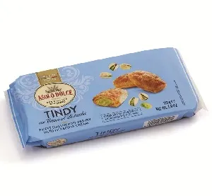 Печенье ASOLO DOLCE слоеное "Тинди" штрудель с фисташковым кремом 110г*16