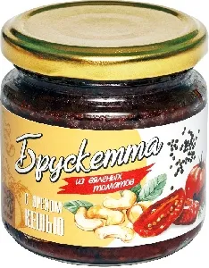 Брускетта ECOFOOD из вяленых томатов с орехом кешью /стекло/190г*6