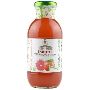 ***Сок GEORGIA'S NATURAL ORGANIC Грейпфрутовый холодного отжима /стекло/ 300мл*20