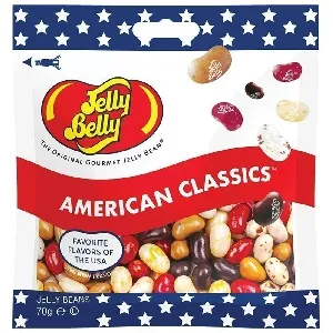 Драже JELLY BELLY AMERICAN CLASSICS жевательное ассорти /пакет/ 70г*12