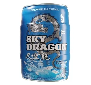 Пиво SKY DRAGON WHEAT BEER светлое пастеризованное нефильтрованное неосветленное 5,0%, бочонок /жесть/ 5л*2 Пиво SKY DRAGON WHEAT BEER светлое пастеризованное нефильтрованное неосветленное 5,0%, бочонок /жесть/ 5л*2
