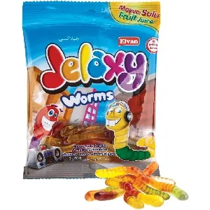 Мармелад JELAXY Worms Черви (80г*12 шоубокс) 80г*72