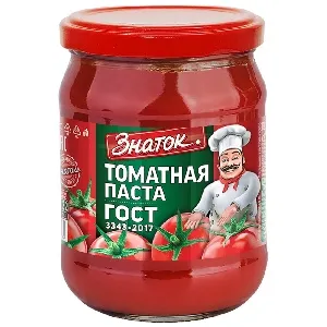 Паста ЗНАТОК Томатная ГОСТ /стекло/ 270г*8 Паста ЗНАТОК Томатная ГОСТ /стекло/ 270г*8