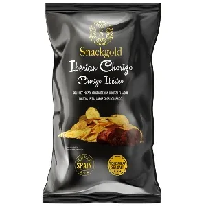 Чипсы SNACKGOLD (420079/9) из натурального картофеля со вкусом Чоризо Иберико 100г*9