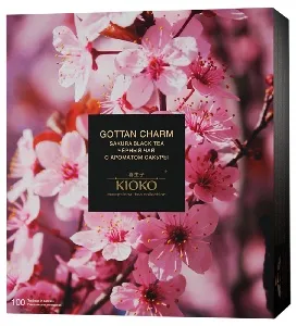 Чай KIOKO GOTTAN CHARM Чёрный с ароматом японской сакуры (100пак.*2г) 200г*6
