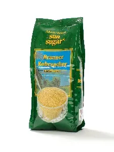 Сахар SUN SUGAR тростниковый песок коричневый нерафинированный 500г*12