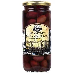 Маслины DELPHI KALAMATA Монастырские с косточкой в рассоле /стекло/ 480г*12 Маслины DELPHI KALAMATA Монастырские с косточкой в рассоле /стекло/ 480г*12