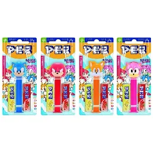 Конфета PEZ с игрушкой (СОНИК) импульс 1+2 /шоубокс/ 17г*12