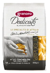 Макароны GRANORO Le Specialita di Attilio №102 "Конкильони" из твердых сортов пшеницы 500г*12