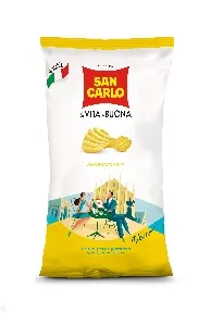 Чипсы картофельные SAN CARLO Рифленые /пакет/ 50г*20