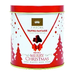 Трюфели J'ARDEL французские с шампанским Marc de Champagne НГ (Красный) /жесть/ 200г*12
