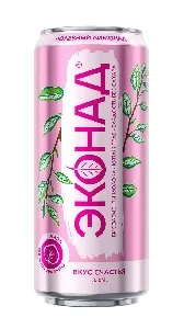 Лимонад ЭКОНАД безалкогольный газированный СЧАСТЬЕ /жесть/ 330мл*24