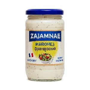 Майонез ZAJAMNAE "Французский" 50% /стекло/ 350мл*6