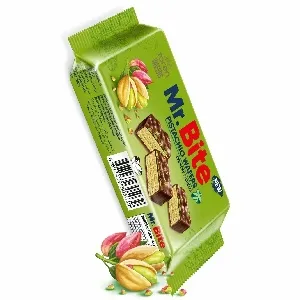 Вафли TOREN Mr.Bite в шоколадной глазури из молочного шоколада с фисташковой начинкой 32г*24 Вафли TOREN Mr.Bite в шоколадной глазури из молочного шоколада с фисташковой начинкой 32г*24