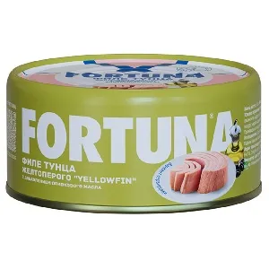 Тунец FORTUNA филе YELLOWFIN c оливковым маслом /жесть/ 185г*12