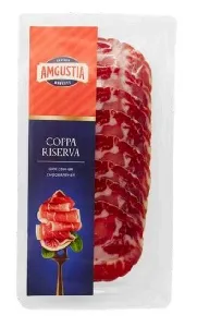 Шея свиная AMGUSTIA "Coppa Riserva" (Коппа Ризерва), с/в, нарезка 70г*15