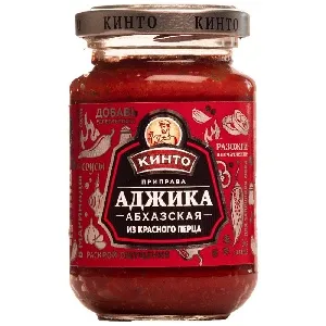 Соус КИНТО Аджика абхазская из красного перца /стекло/ 195г*12