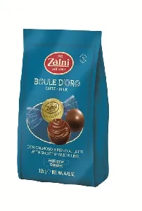 Конфеты ZAINI «BOULE D'OR» LATTE пралине из молочного шоколада с нежной начинкой из молочного шоколада /пакет/ 125г*12