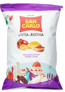 Чипсы картофельные SAN CARLO со вкусом паприки /пакет/ 50г*20