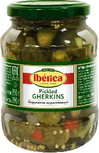Корнишоны IBERICA маринованные /стекло/ 370мл*12 Корнишоны IBERICA маринованные /стекло/ 370мл*12