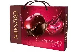 Конфеты MIESZKO CHERRISSIMO CLASSIC с вишней в алкоголе + СУМКА 285г*7
