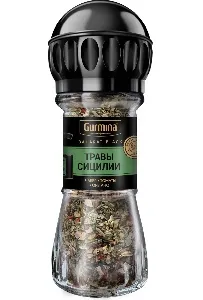 Приправа GURMINA BAHARAT BLACK травы Сицилии /мельница/ 41г*6 Приправа GURMINA BAHARAT BLACK травы Сицилии /мельница/ 41г*6