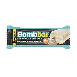 Батончик BOMBBAR глазированный Миндально-кокосовый торт /флоу-пак/ 40г*30