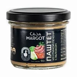 Паштет CASA MARGOT из говяжьей печени с яблоком /стекло/ 90г*10 Паштет CASA MARGOT из говяжьей печени с яблоком /стекло/ 90г*10
