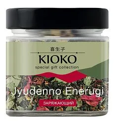 Набор KIOKO FEEL GOOD DAY №1 Коллекция чайных напитков /деревянная коробка с крышкой/ 90г*6