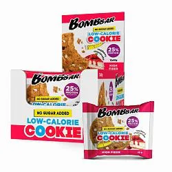 Печенье BOMBBAR со вкусом Малиновый чизкейк /флоу-пак/ 40г*12