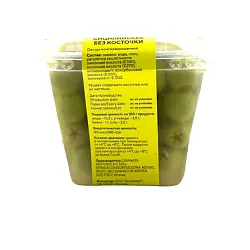 Оливки FIOR DI TERRA зеленые сицилийские без косточки (сухой вес 200г) /пластик/ 450г*16