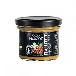 Паштет CASA MARGOT из говяжьей печени с яблоком /стекло/ 90г*10 Паштет CASA MARGOT из говяжьей печени с яблоком /стекло/ 90г*10