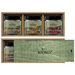 Набор KIOKO FEEL GOOD DAY №1 Коллекция чайных напитков /деревянная коробка с крышкой/ 90г*1