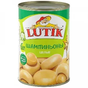 Шампиньоны 10026 LUTIK целые /жесть/ 425мл*12