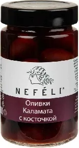 Оливки NEFELI Каламата с корицей /стекло/ 300мл*6