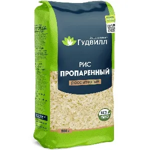 Рис АЛТАЙСКОЕ пропаренный рассыпчатый /пакет/ 800г*12