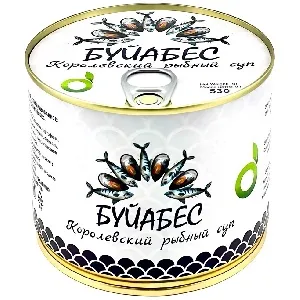 Суп ECOFOOD Королевский рыбный "Буйабес" /жесть/ 530г*4 Суп ECOFOOD Королевский рыбный "Буйабес" /жесть/ 530г*4