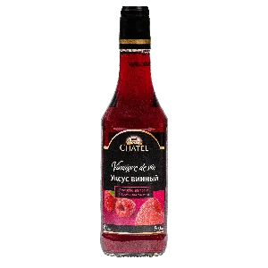 Уксус CHATEL винный 6% с ароматом малины /стекло/ 500мл*6 Уксус CHATEL винный 6% с ароматом малины /стекло/ 500мл*6