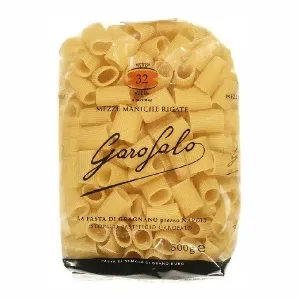 Макаронные изделия Garofalo №32 Меццо Манике Ригате /пакет/ 500г*16 Макаронные изделия Garofalo №32 Меццо Манике Ригате /пакет/ 500г*16