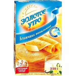 Смесь ЗОЛОТОЕ УТРО Блинчики ванильные /картон/ 250г*24