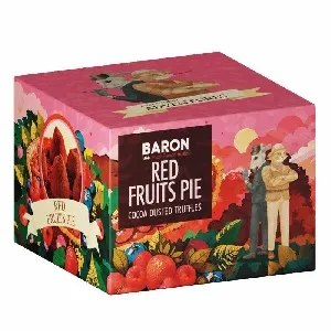 Трюфели BARON французские со вкусом клубнично-малинового пирога 100г*9