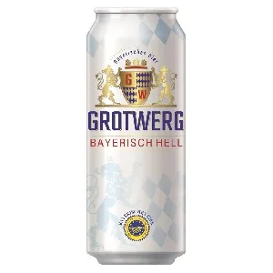 Пиво GROTWERG светлое BAYERISCH HELL алк. 4.7% /жесть/ 0,5л*24