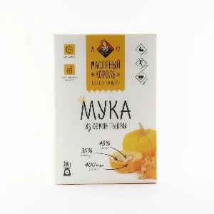 Мука МАСЛЯНЫЙ КОРОЛЬ тыквенная /коробка/ 300г*20 Мука МАСЛЯНЫЙ КОРОЛЬ тыквенная /коробка/ 300г*20