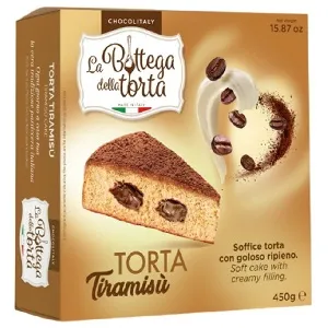 Торт CHOCOLITALY [2281] La Bottega Della TORTA с начинкой "Тирамису" /картон/ 450г*6