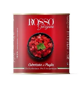 Томаты ROSSO GARGANO Cubetti нарезанные кубиками в собственном соку /жесть/ 2.5кг*6