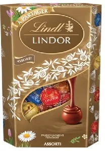 Конфеты LINDT LINDOR Assorted ассорти, ЗОЛОТАЯ /картон/ 337г*6