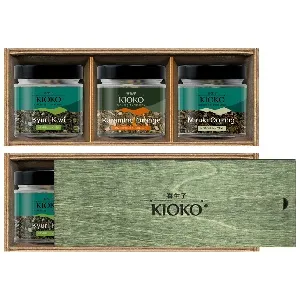 Набор KIOKO OSHIMA SPIRIT Коллекция зеленого чая и улунов /деревянная коробка с крышкой/ 80г*6