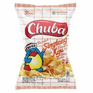 Чипсы Chuba рифлёные из кассавы со вкусом сыра 125г*16