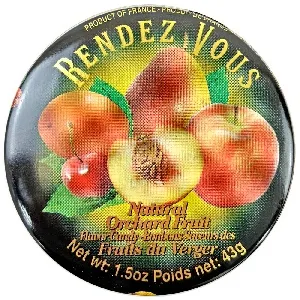 Леденцы RENDEZ VOUS садовые фрукты /жесть/ 43г*12